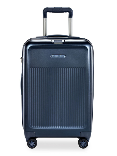 Shop Briggs & Riley Men's Sympatico Domestic Expandable Carry-on Spinner Suitcase In Navy
