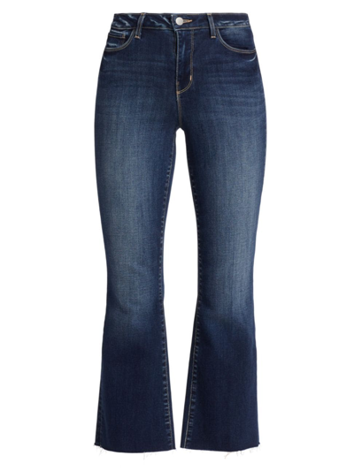 Shop L Agence Women's Kendra High-rise Crop Flare Jeans In Columbia