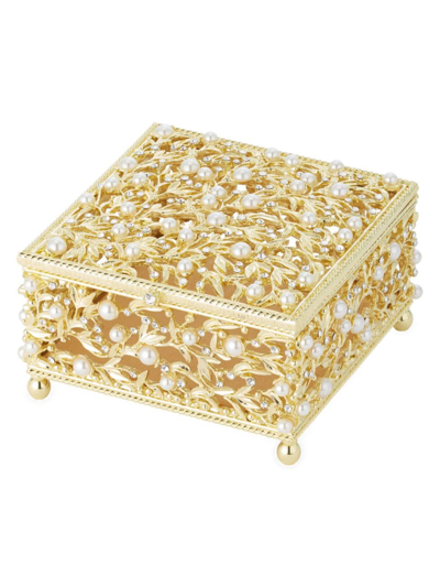 Shop Olivia Riegel Eleanor Decorative Box In Gold