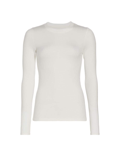 Shop Splits59 Women's Louise Ribbed Long-sleeve Top In White