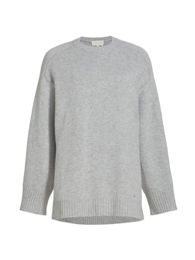 Shop Loulou Studio Women's Safi Wool-cashmere Blend Sweater In Grey Melange