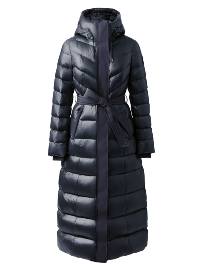 Shop Mackage Women's Calina Hooded Down Puffer Coat In Carbon