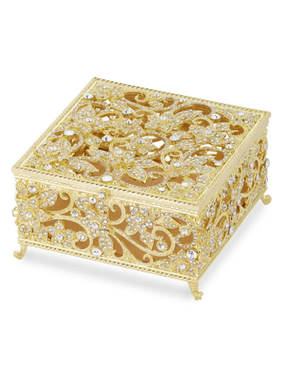 Shop Olivia Riegel Flora Decorative Box In Gold