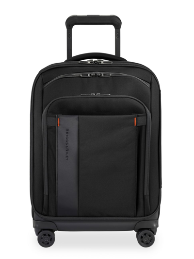 Shop Briggs & Riley Men's Zdx International Carry-on Expandable Spinner Suitcase In Black