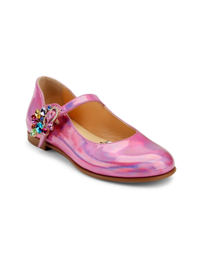 Shop Christian Louboutin Little Girl's & Girl's Melodie Queenie Mary Janes In Pinkador