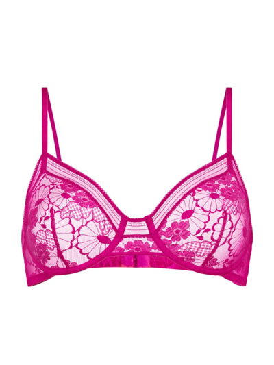 Shop Eres Women's Chataigne Lace Full-cup Bra In Rose Petale