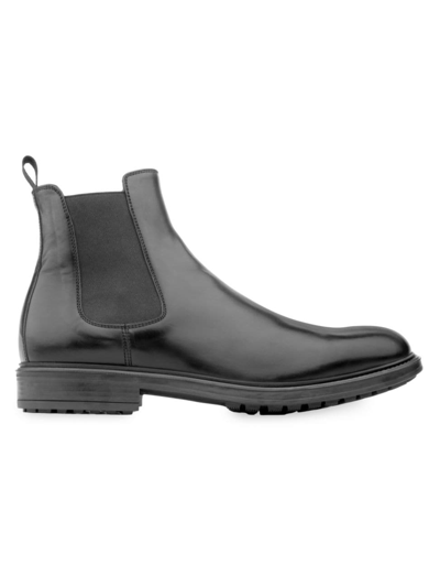 Shop To Boot New York Men's Largo Leather Chelsea Boots In Nero