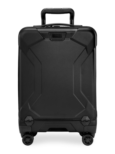 Shop Briggs & Riley Men's Torq International Carry-on Spinner Suitcase In Black