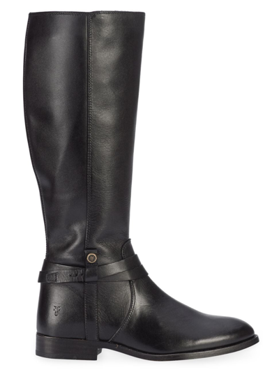 Shop Frye Women's Melissa Belted Tall Boots In Black