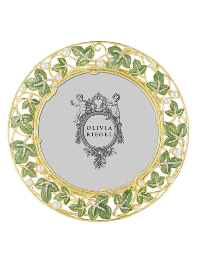 Shop Olivia Riegel Ivy Frame In Green White