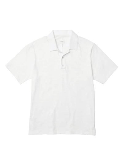 Shop Rag & Bone Men's Classic Flame Polo Shirt In White