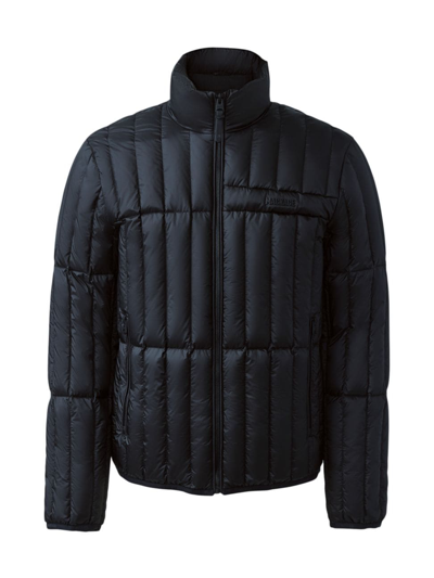 Shop Mackage Men's Philip Ripstop Down Jacket In Black