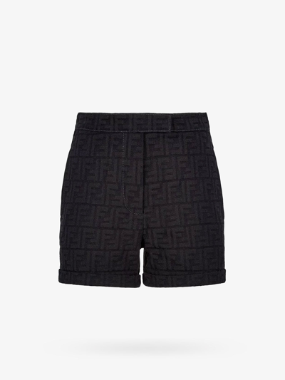 Shop Fendi Woman Shorts Woman Black Shorts