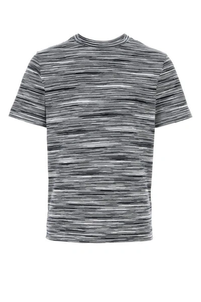 Shop Missoni Man Embroidered Cotton T-shirt In Multicolor