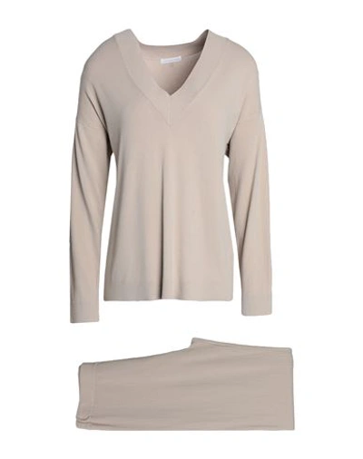 Shop Verdissima Woman Sleepwear Beige Size S/m Viscose, Polyamide