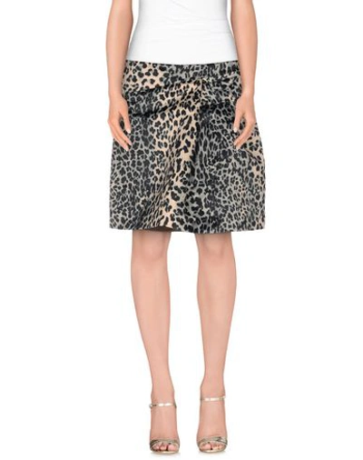 Shop E-gó Woman Mini Skirt Sand Size 4 Polyester In Beige