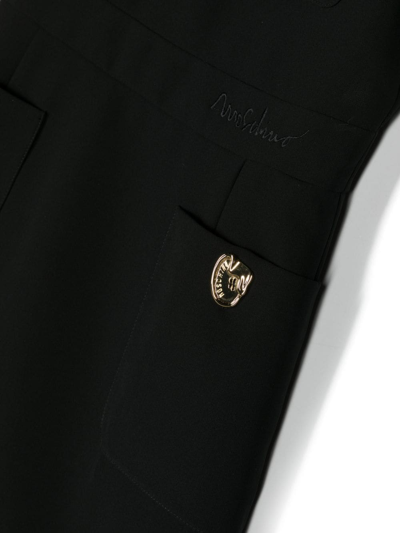 Shop Moschino Short-sleeve Dress In Black