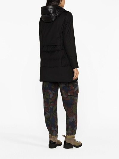 Woolrich Hooded Puffer Coat In Black