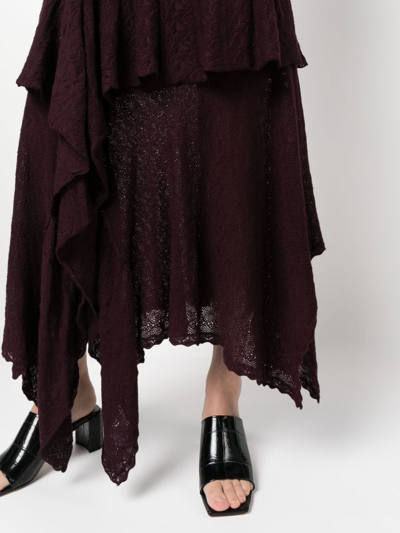 Shop Ulla Johnson Ambrosia Wool Maxi Dress In Purple