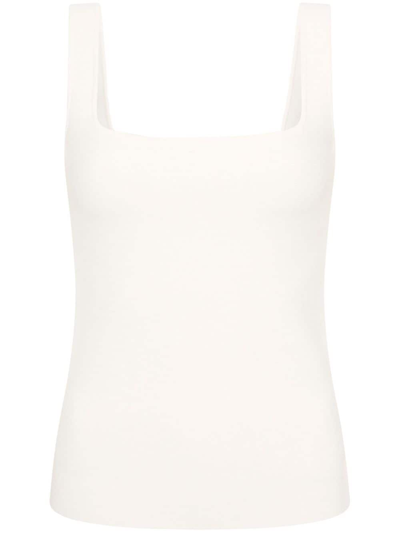 Shop Rebecca Vallance Gaia Ribbed Tank Top In White