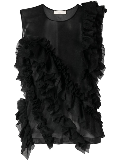 Shop Ulla Johnson Winnifred Sleeveless Top In Black