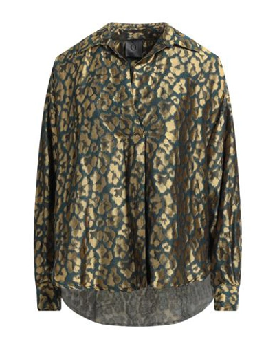 Oblo Unique Oblò Unique Woman Top Deep Teal Size L Acetate, Lyocell In Green