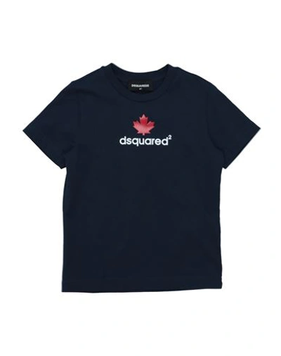 Shop Dsquared2 Toddler T-shirt Midnight Blue Size 6 Cotton