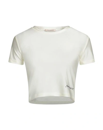 Shop Hinnominate Woman T-shirt Ivory Size S Polyamide, Elastane In White