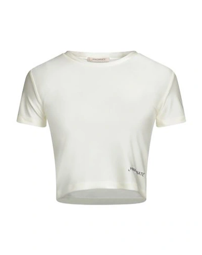 Hinnominate Woman T-shirt Light Grey Size Xxs Polyamide, Elastane In White