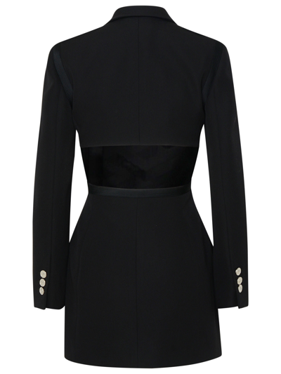 Shop Versace Blazer In Black Virgin Wool Woman
