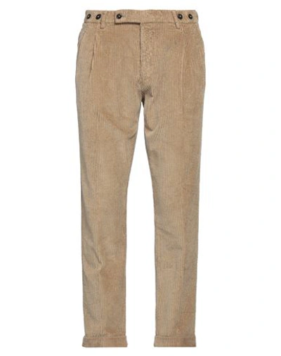 Shop Berwich Man Pants Beige Size 34 Cotton