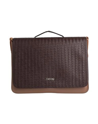Shop O Bag Woman Handbag Tan Size - Rubber, Textile Fibers In Brown