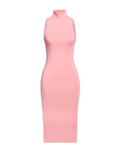 Mangano Woman Midi Dress Pink Size 8 Cotton In Pink
