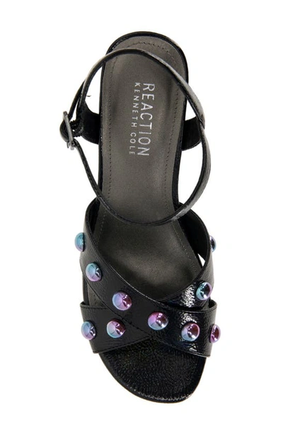 Shop Reaction Kenneth Cole Reeva Studded Platform Sandal In Black Patent