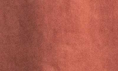 Nina Leonard Faux Suede Trapeze Dress In Rust