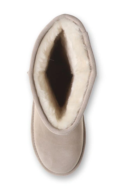 Shop Bearpaw Elle Tall Genuine Shearling Lined Suede Winter Boot In Mushroom