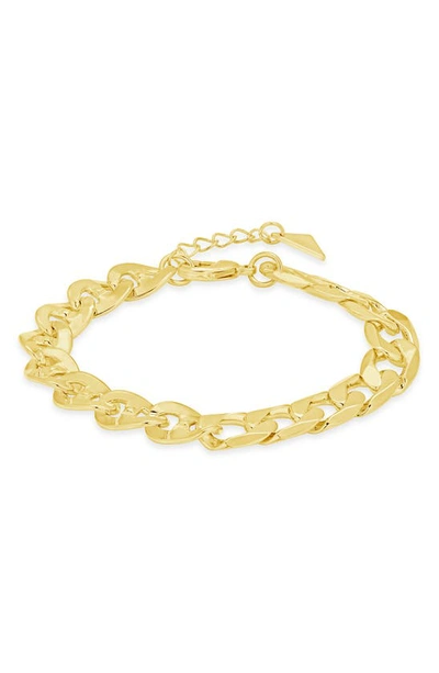 Shop Sterling Forever Whitley Chain Bracelet In Gold