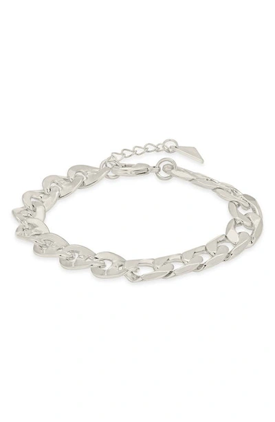 Shop Sterling Forever Whitley Chain Bracelet In Silver