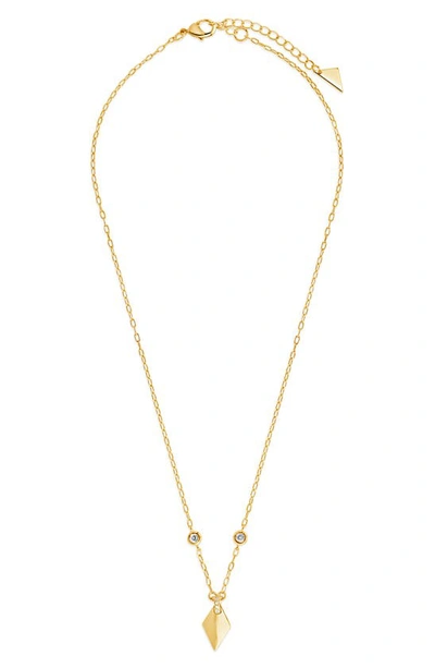 Shop Sterling Forever Louise Pendant In Gold