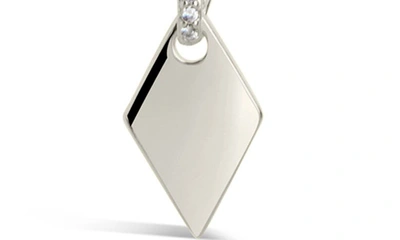 Sterling Forever Cz Louise Pendant Necklace In Silver