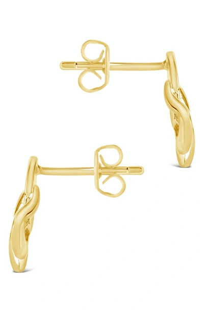Shop Sterling Forever Lennox Stud Earrings In Gold