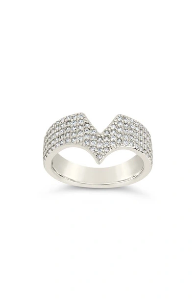 Shop Sterling Forever Sandra Band Ring In Silver