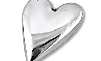 Shop Delmar Heart Charm Bracelet In Silver
