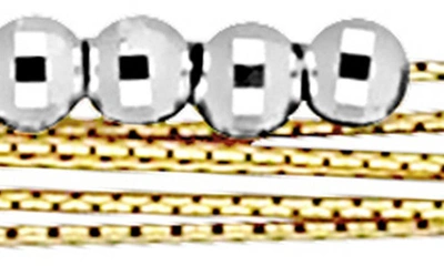 Delmar Two-tone Beaded Lariat Y-necklace In Yellow