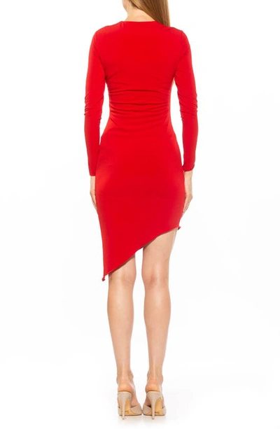 Shop Alexia Admor Nyra Asymmetrical Minidress In Red