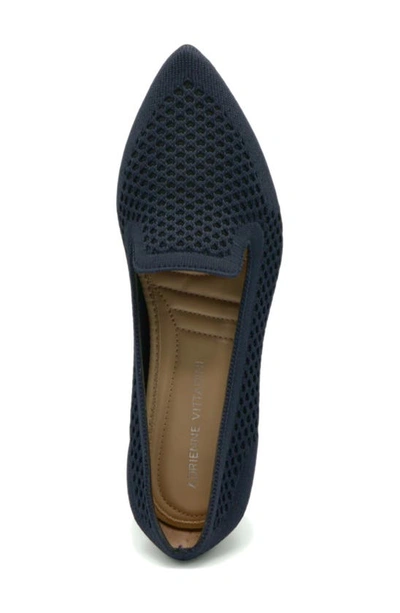 Adrienne Vittadini Fang Pointed Toe Pump In Navy