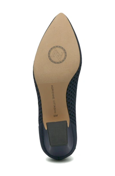 Adrienne Vittadini Fang Pointed Toe Pump In Navy