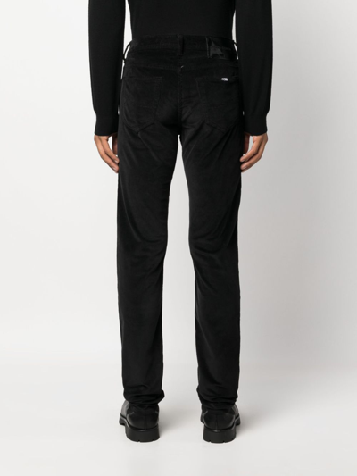 Shop Jacob Cohen Logo-patch Straight-leg Jeans In Schwarz