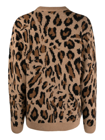 Joshua Sanders Smiley-face Anima-pattern Jumper In Neutrals