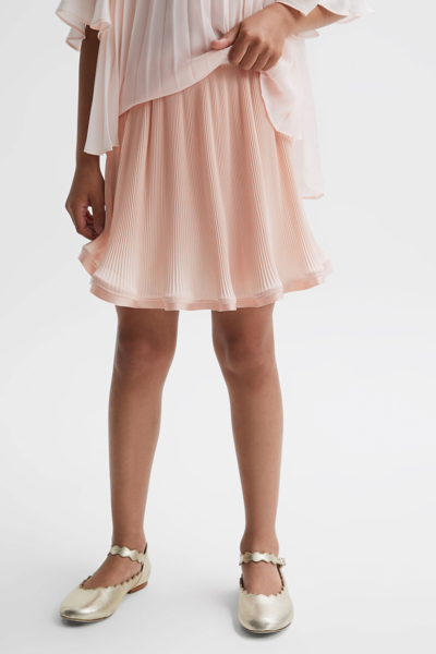 Shop Reiss Violet - Pink Senior Pleated Satin Trim Skirt, Uk 13-14 Yrs